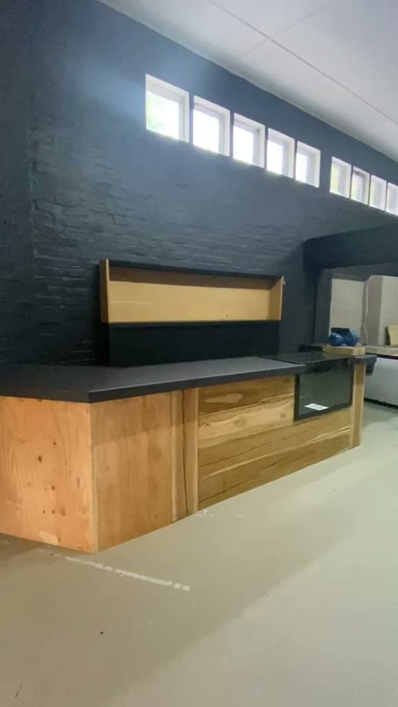 Video clip of the deli being set up before opening