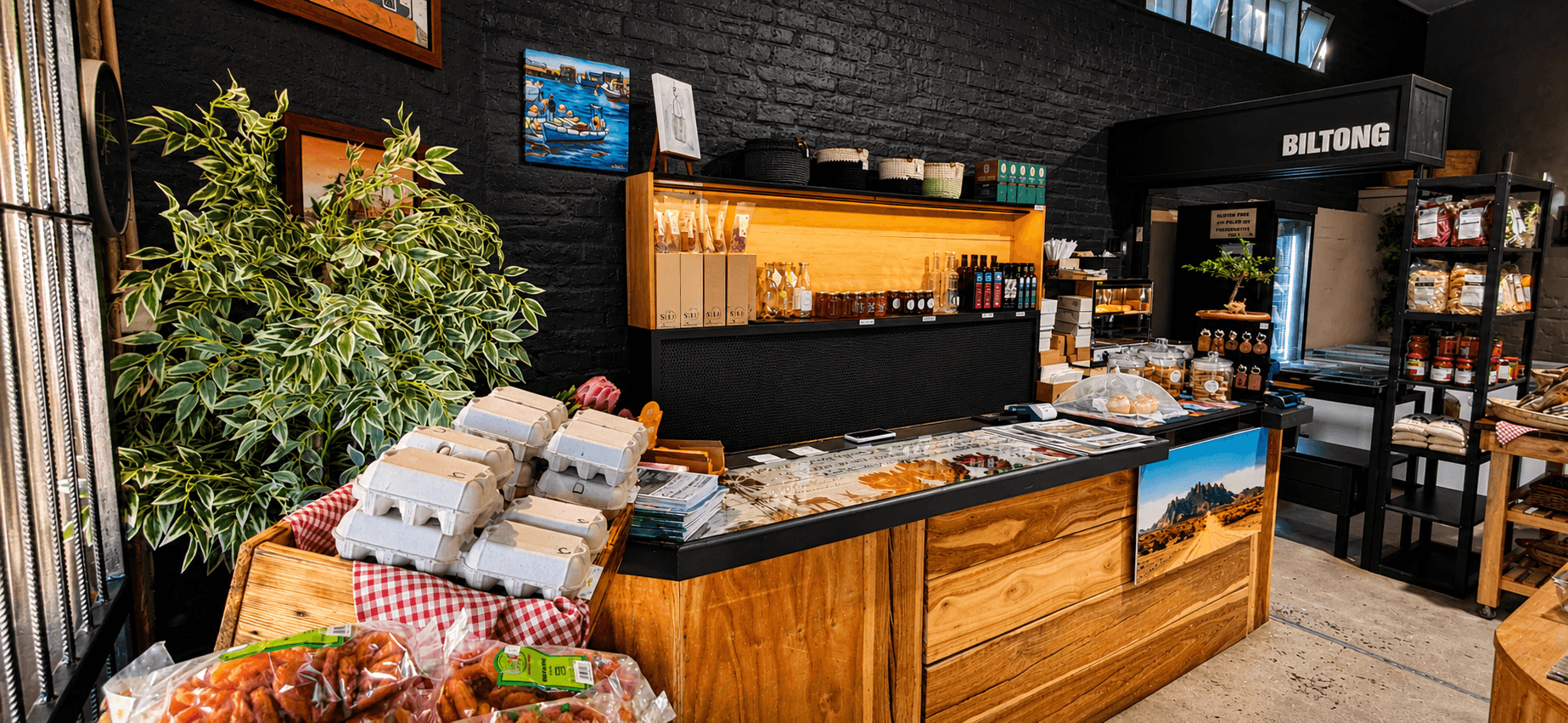 The Stofpad Farm Deli counter, stocked and ready for the day